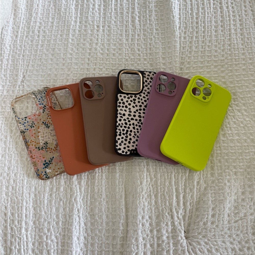 Lot of Six iPhone 14 Pro Max Cases